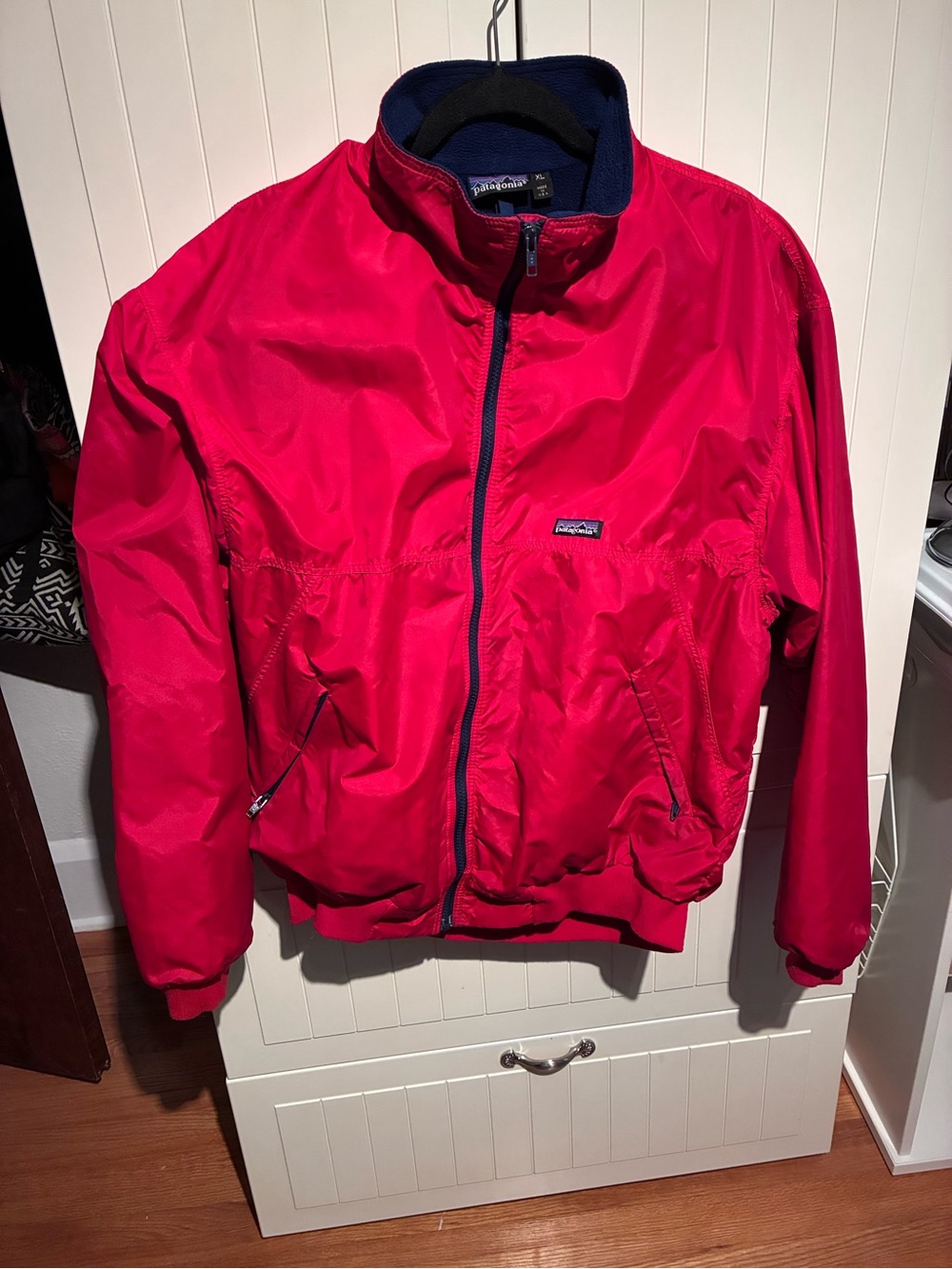 90’s Patagonia Red Jacket with Navy fleece lining